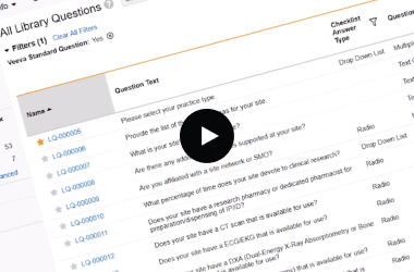 Study Startup Standard Questions Demo
